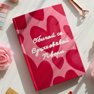 Тефтер планер за вдъхновение | Обичай се. Вдъхновявай. Твори